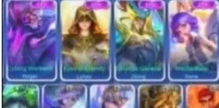 ML681 Collector Natalia + M4 Beatrix + Zodiac Helcurt + Gaara Vale + 3 Venom + 4 Dragon Tamer 214 Skins 125 Heroes (G)